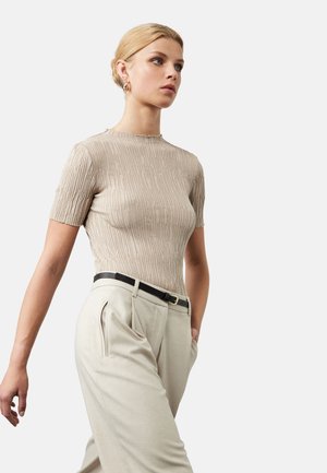 SHORT SLEEVE  - T-shirt - bas - brown