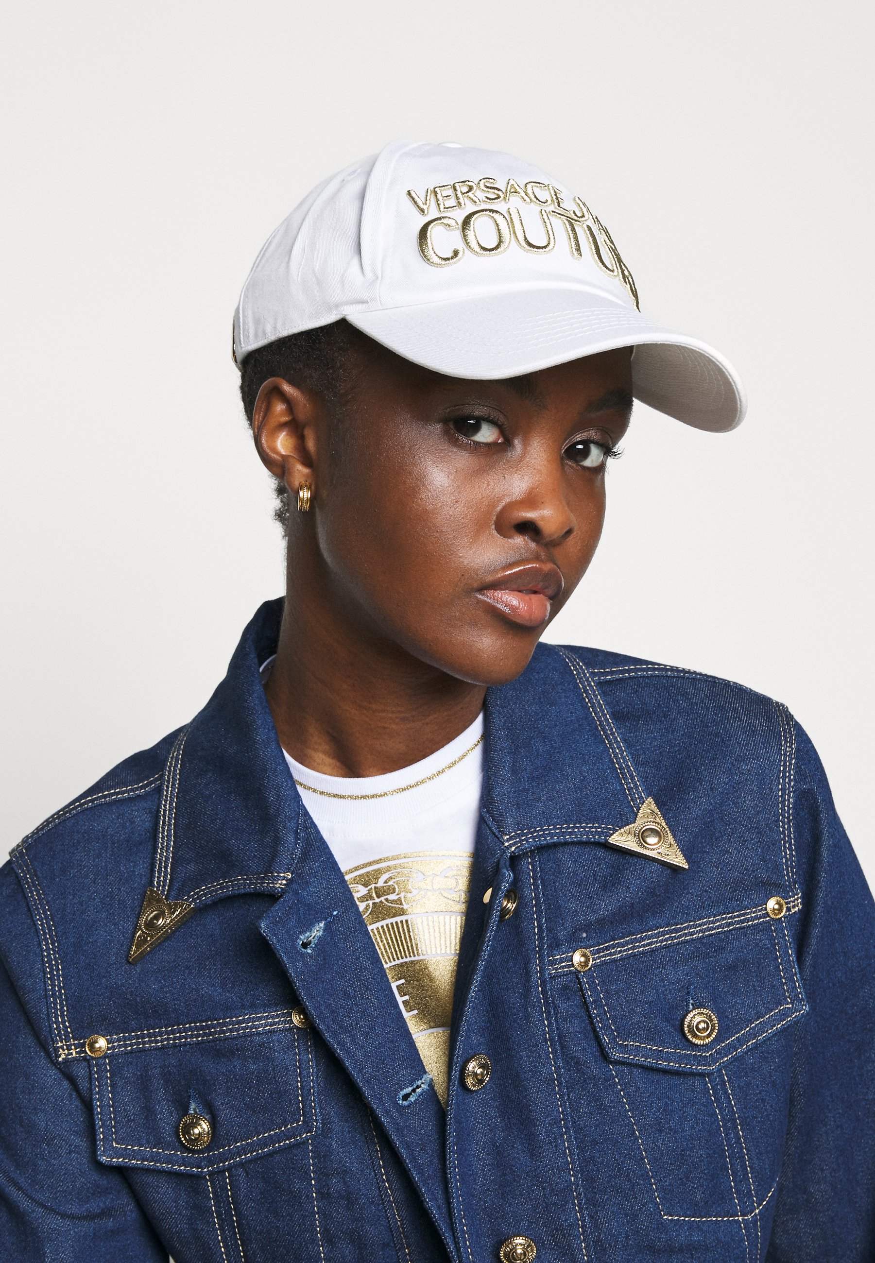 Versace Jeans Couture Cappellino - white/multicolore - Zalando.it