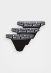 PERIZOMA 3 PACK - Tanga - black