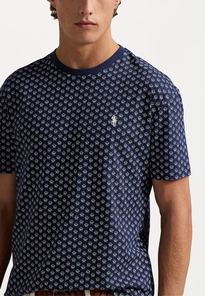 Polo Ralph Lauren CLASSIC FIT THISTLE PRINT JERSEY T-SHIRT - T-shirt imprimé - spring navy heather thistle