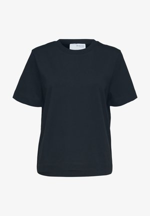 Selected, SLFESSENTIAL BOXY TEE - T-shirt basique - dark sapphire