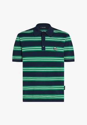 KARL LAGERFELD, IKON STRIPE KNIT - Pólóing - bosphorus
