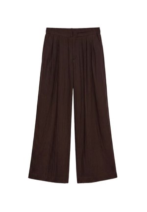 PULL&BEAR, ELASTICATED WAISTBAND - SMART TROUSERS - Stoffhose - brown