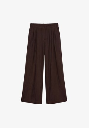 PULL&BEAR, ELASTICATED WAISTBAND - SMART TROUSERS - Pantalon classique - brown