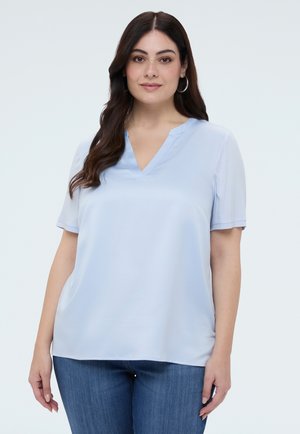 BIMATERICA IN MISTO - Bluse - azzurro