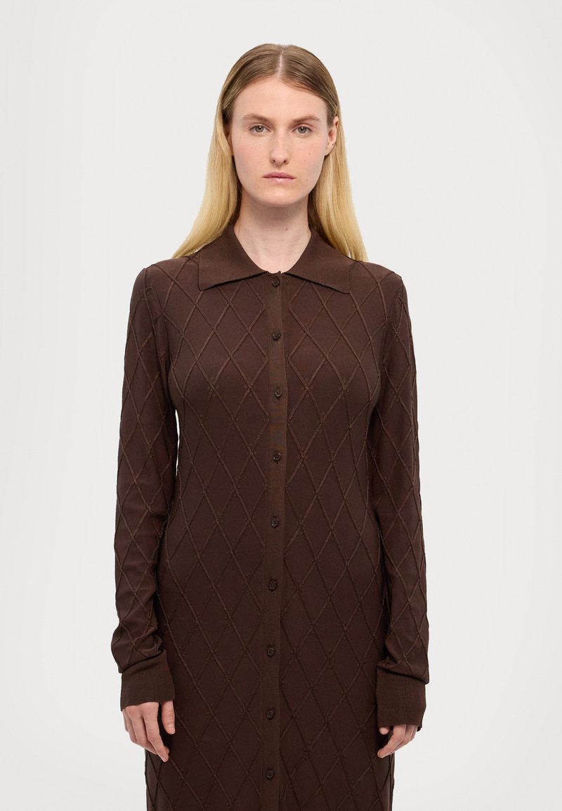 brown diamond dress Taupe Diamond Dress