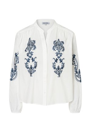 LEICHTE BESTICKT - Hemdbluse - off white