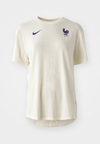 FRANCE FFF ONE RELAXED SHORT SLEEVES - T-Shirt sport - pale ivory/washed coral/bright blue