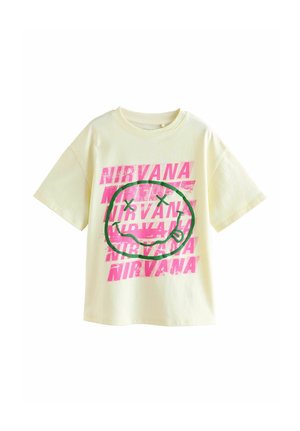 REGULAR FIT - NIRVANA GRAPHIC  - Tricou cu imprimeu - yellow
