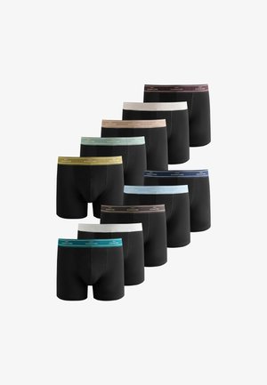 Next, 10 PACK - Krátke boxerky - black gold text waistbands