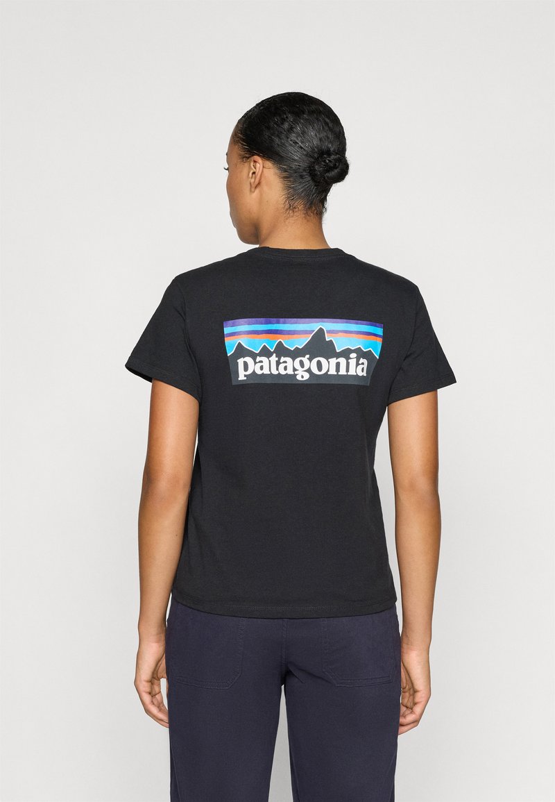 Patagonia P-6 RESPONSIBILI-TEE - Triko s potiskem - black