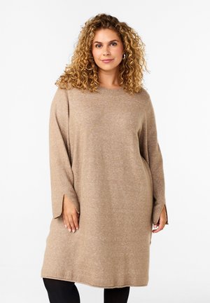 Jumper dress - desert taupe mel