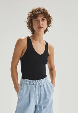 WIDE STRAP - Top - black
