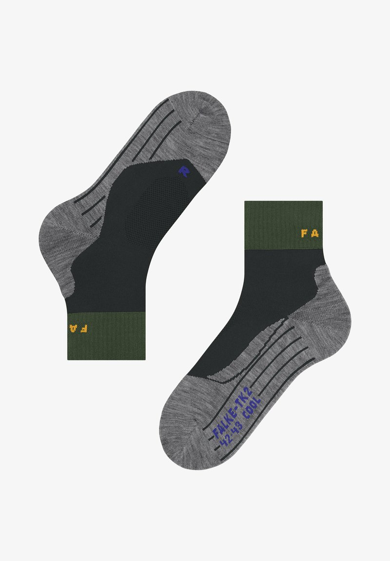FALKE TK2 Cool Short Trekking medium cushioning - Calze sportive - black