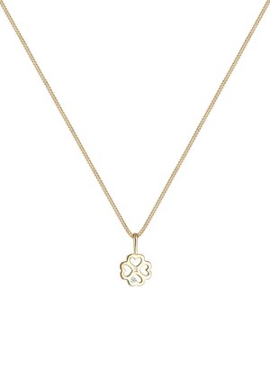 KLEEBLATT GLÜCKSBRINGER DIAMANT - Halskæder - gold-coloured
