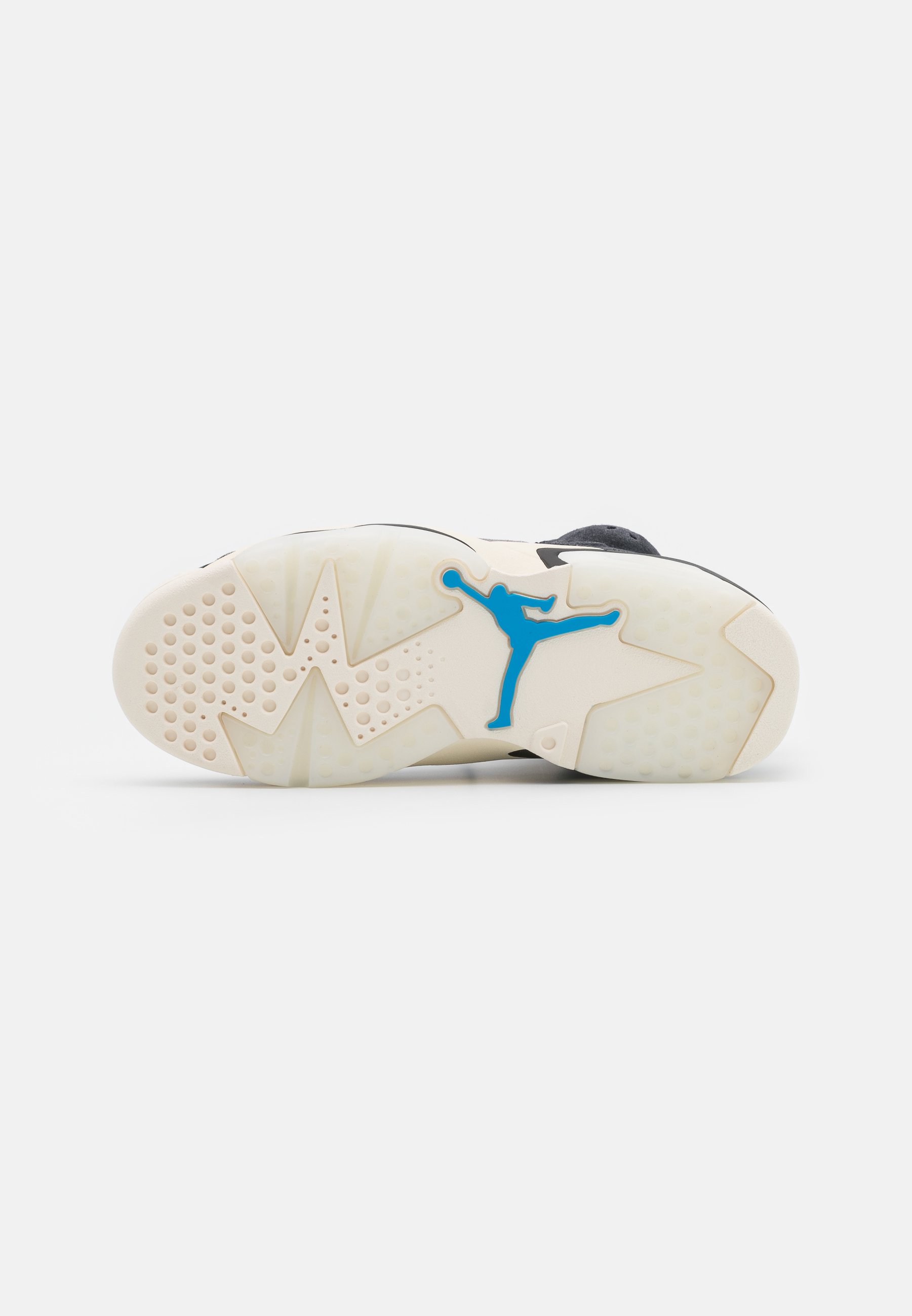 Jordan AIR RETRO - Sneakers hoog - black/chrome/light smoke grey/sail/Zwart  - Zalando.nl