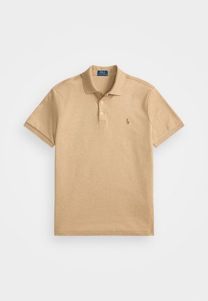 CUSTOM SLIM FIT SOFT COTTON POLO SHIRT - Polokošeľa - classic camel heather