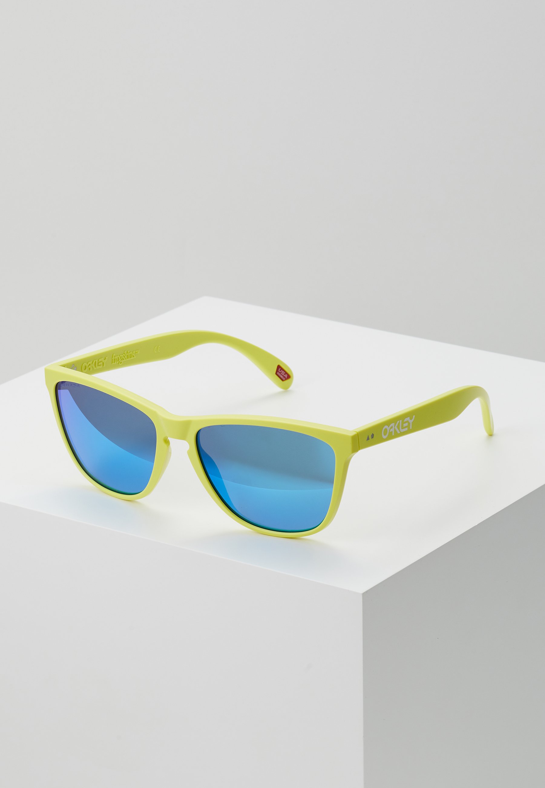 Oakley FROGSKINS - Occhiali da sole - matt neon yelolw/prizm sapphier/giallo  fluo - Zalando.it