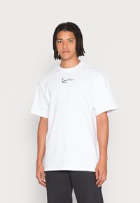 Karl Kani PINSTRIPE ESSENTIAL TEE UNISEX 2 PACK - Camiseta Estampada Whiteblack Kk12100cc A11