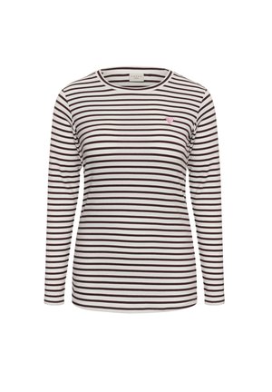 Kaffe Curve, KAFFE CURVE KCLIA T-SHIRT - Camiseta de manga larga - chalk fudge-wild rose heart
