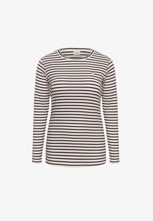 Kaffe Curve, KAFFE CURVE KCLIA T-SHIRT - Langarmshirt - chalk fudge-wild rose heart