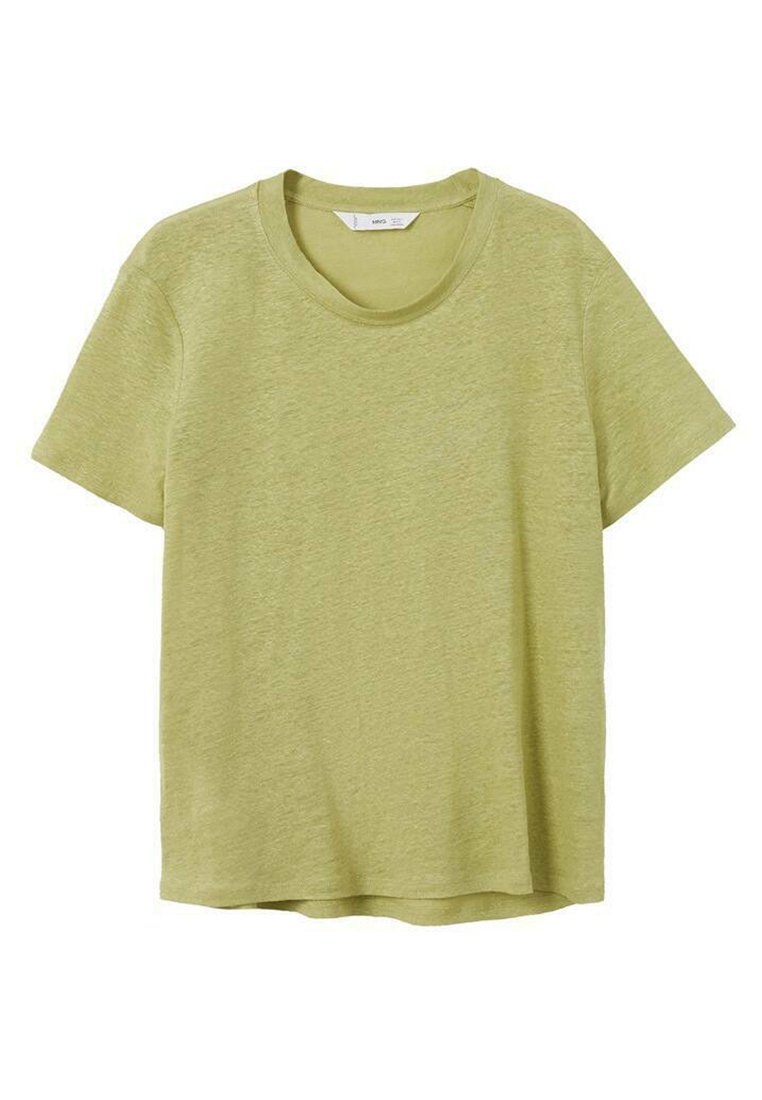 Mango T-shirt basic groen