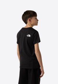 The North Face TEEN EASY TEE UNISEX - Nyomott mintás póló - black