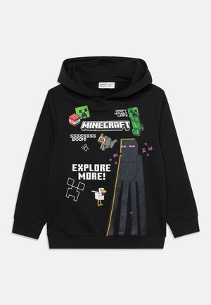 Name it, NKMJU MINECRAFT NREG SWE WH NOOS BRU BFU - Majica s kapuljačom - black