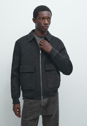 WITH POCKETS - Giacca leggera - dark grey