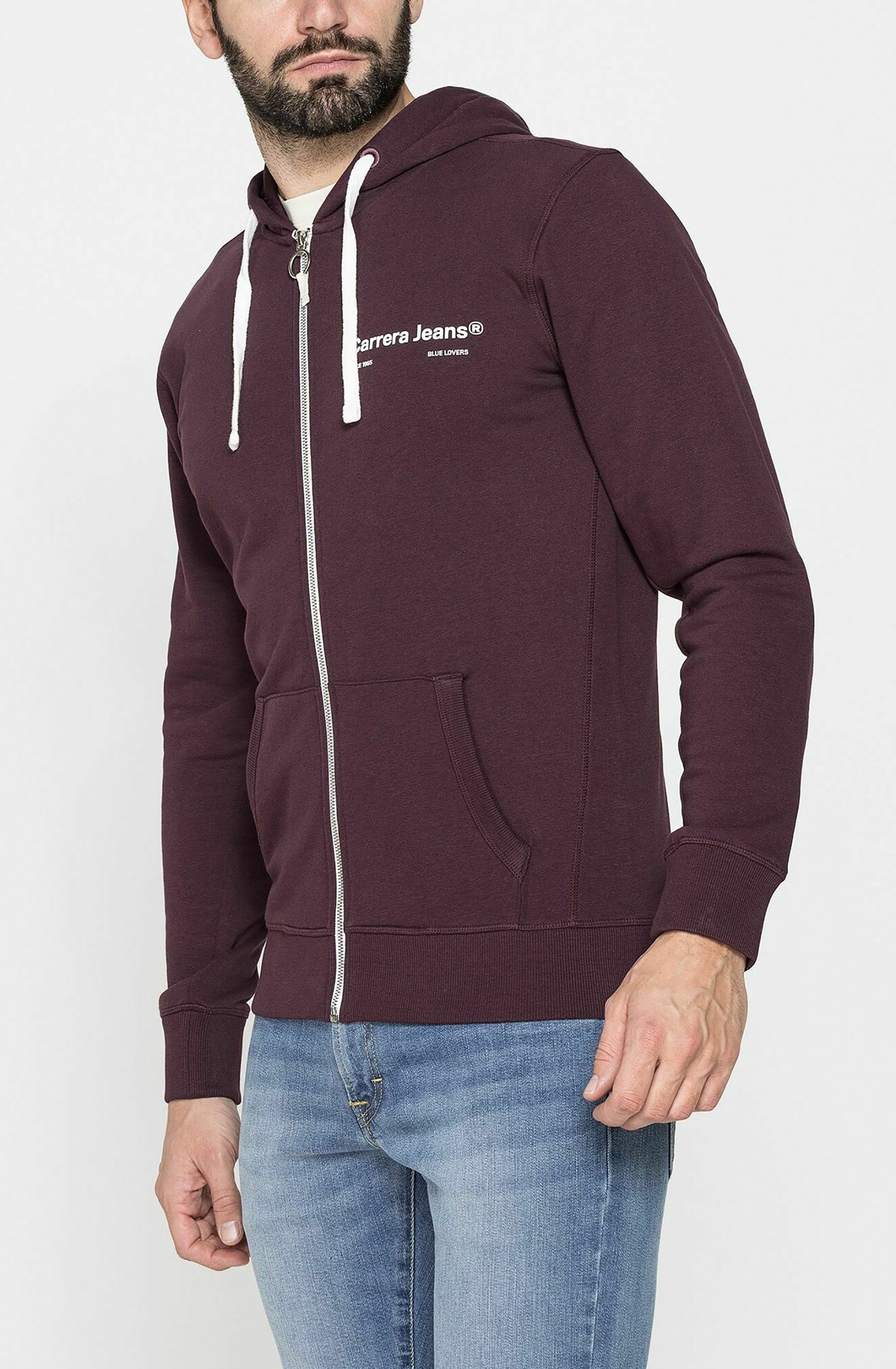 Carrera Jeans MODELLO CON STAMPA - Felpa con cappuccio - viola - Zalando.it