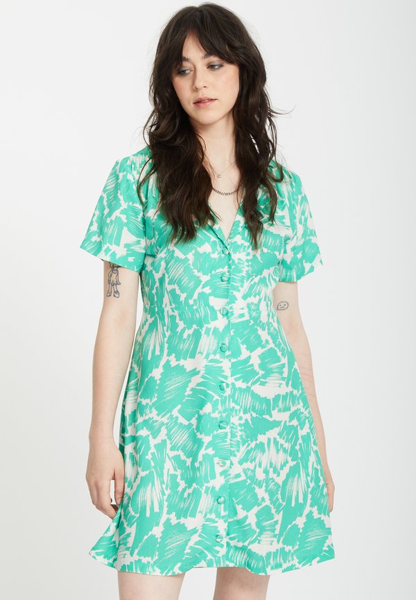 ALIX SHIRT - Blusenkleid - jade
