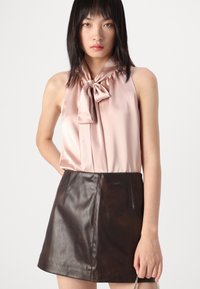 Pinko GRASS GONNA - Miniskjørt - marrone/chicco di caffe'