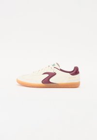 Unselected, natural/burgundy