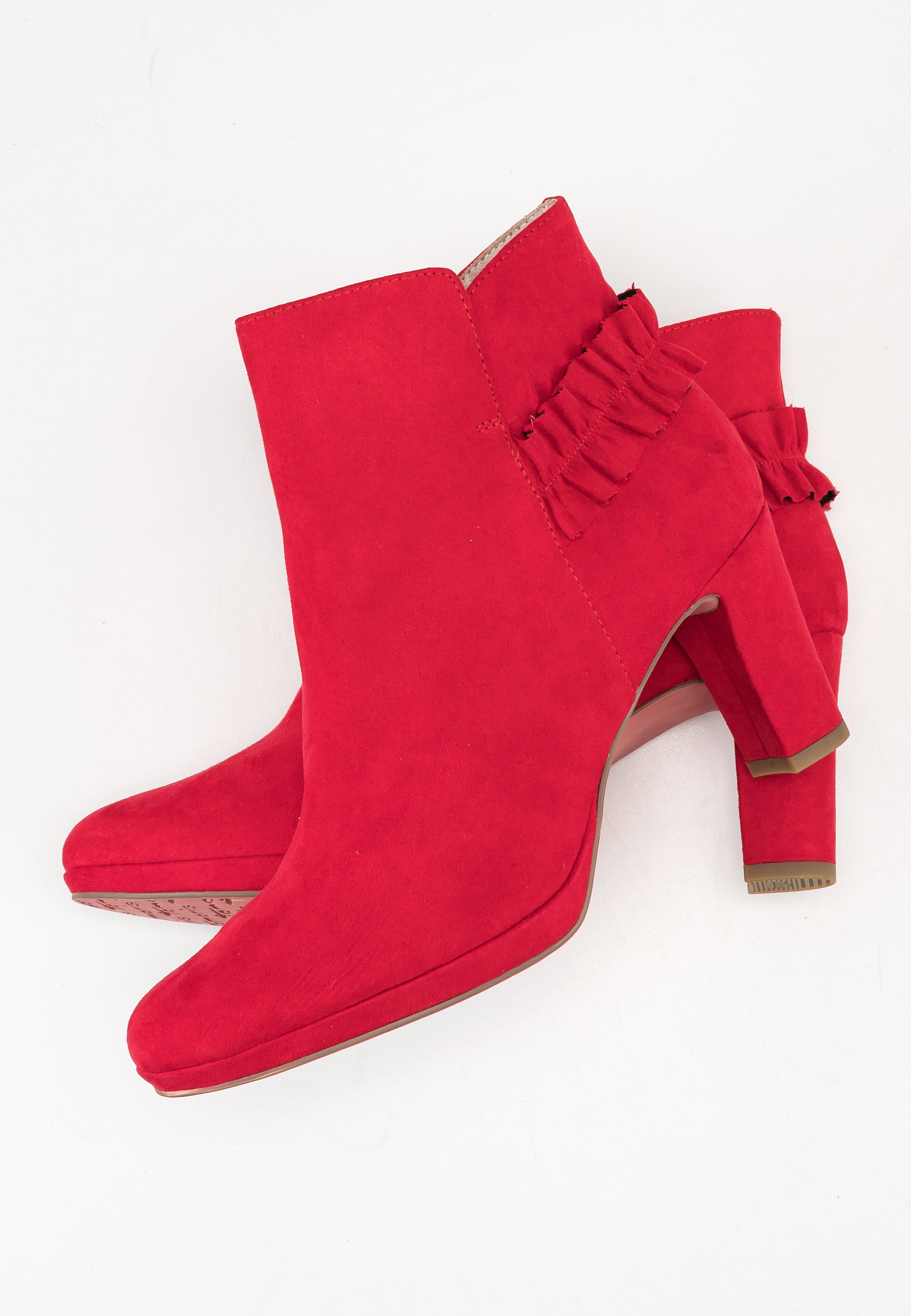 Tamaris Korte laarzen - red/rood - (Pre-owned) - Zalando.nl