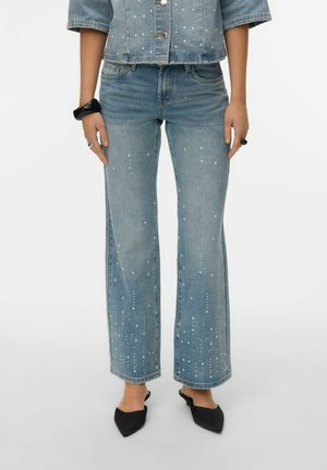 VANESSA NIEDRIGE TAILLE WEITER BEINSCHNITT  - Jeans relaxed fit - light blue denim