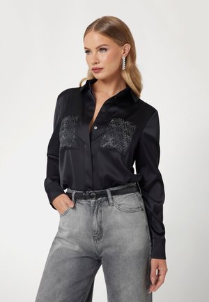 MARGUERITE HOTFIX - Overhemdblouse - schwarz