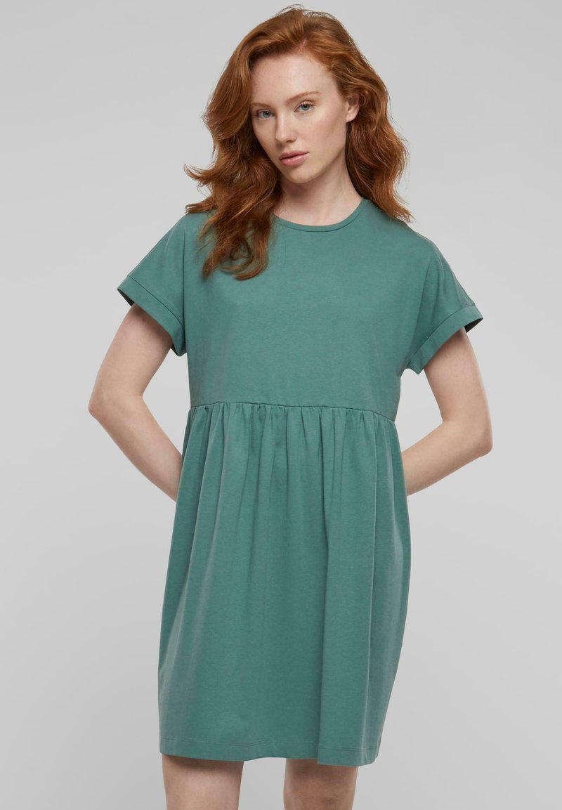 Urban Classics EMPIRE VALANCE TEE - Day dress - paleleaf/green - Zalando