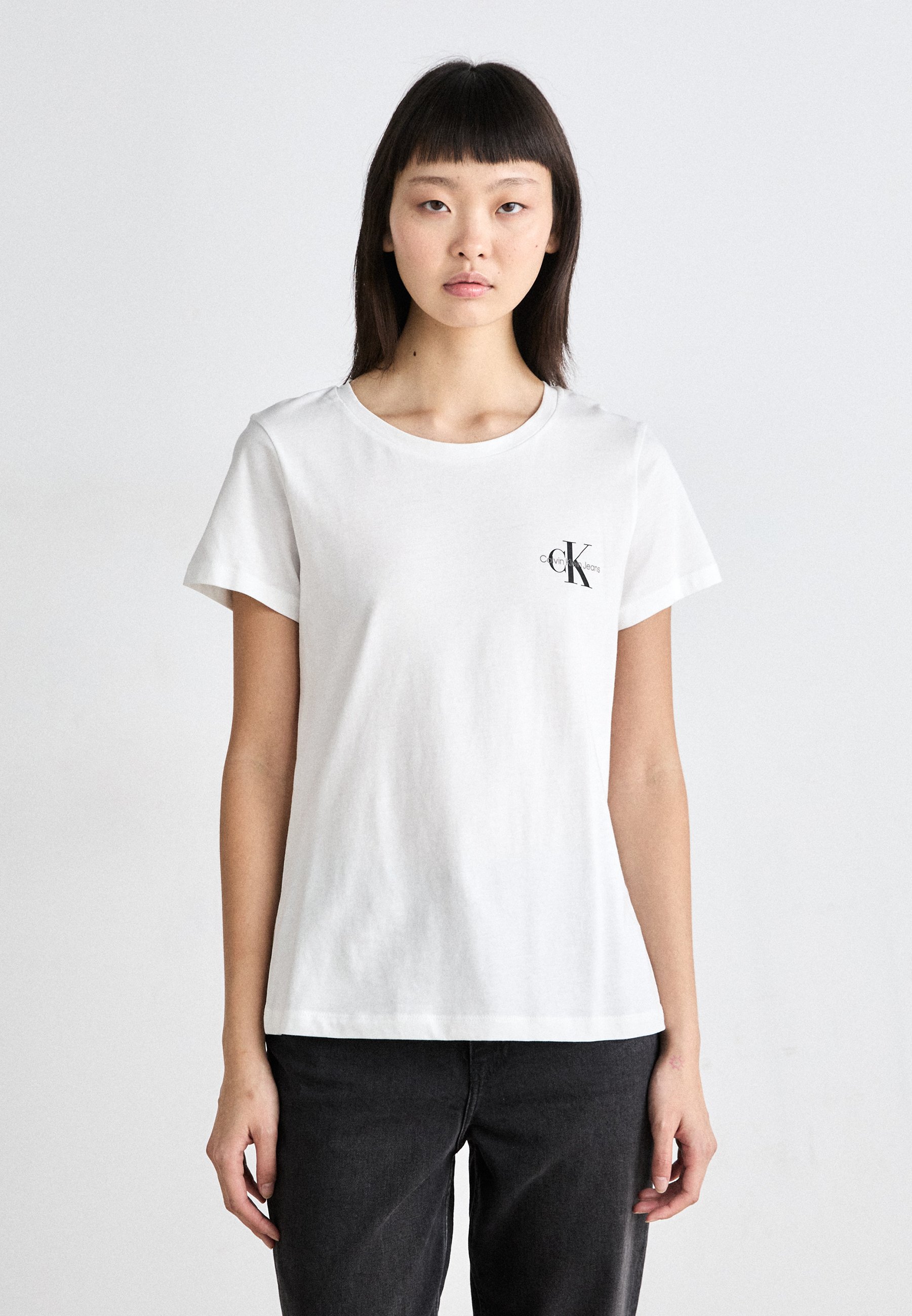 Calvin Klein Jeans MONOLOGO SLIM TEE 2 PACK - T-shirt basic
