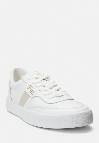Polo Ralph Lauren COURT STRIPED - Tenisice - deckwash white