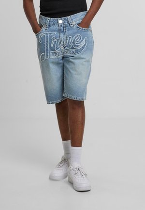 BOBBY SUPER FRAY GRAPHIC - Jeans Shorts - blue