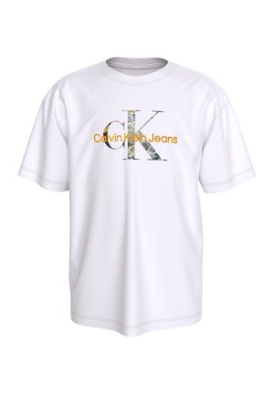 FILLED-IN PHOTO MONO - Camiseta estampada - bright white