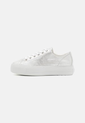 Sneakers laag - metallic antic alu