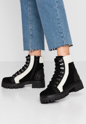 Bottines à plateau - black