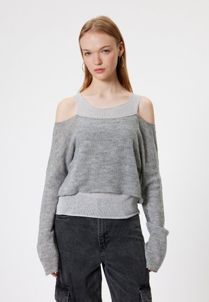 Koton CUT OUT - Langærmet T-shirt - grey