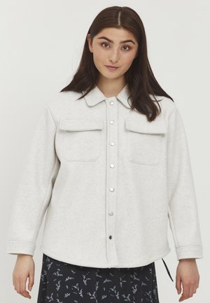 BYADANA SHIRT JACKET - Sweatshirt - white pepper melange