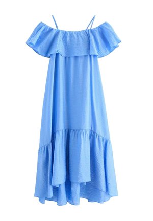 LINDEX DRESS WITH FLOUNCES LINDEX - Hverdagskjole - light blue