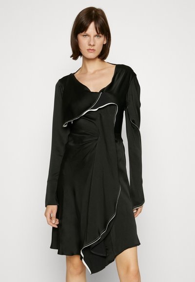 Victoria Beckham GATHERED HEART DETAIL DRESS - Koktélruha / Partiruha - black