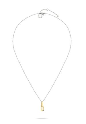 Halskette - bicolor silber   gold - coloured