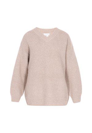 usha, Strickpullover - beige melange