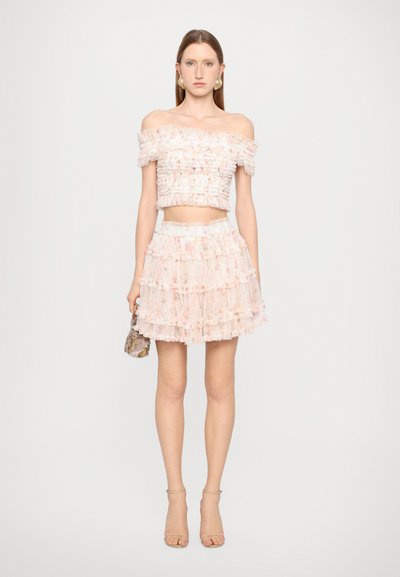 Needle & Thread DITSY SMOCKED MICRO MINI SKIRT - Miniskjørt - moonshine pink